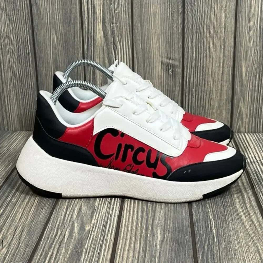 Circus Sam Edelman Women‎ Georgina Fashion Sneakers Shoes Red White Blue Sz 9